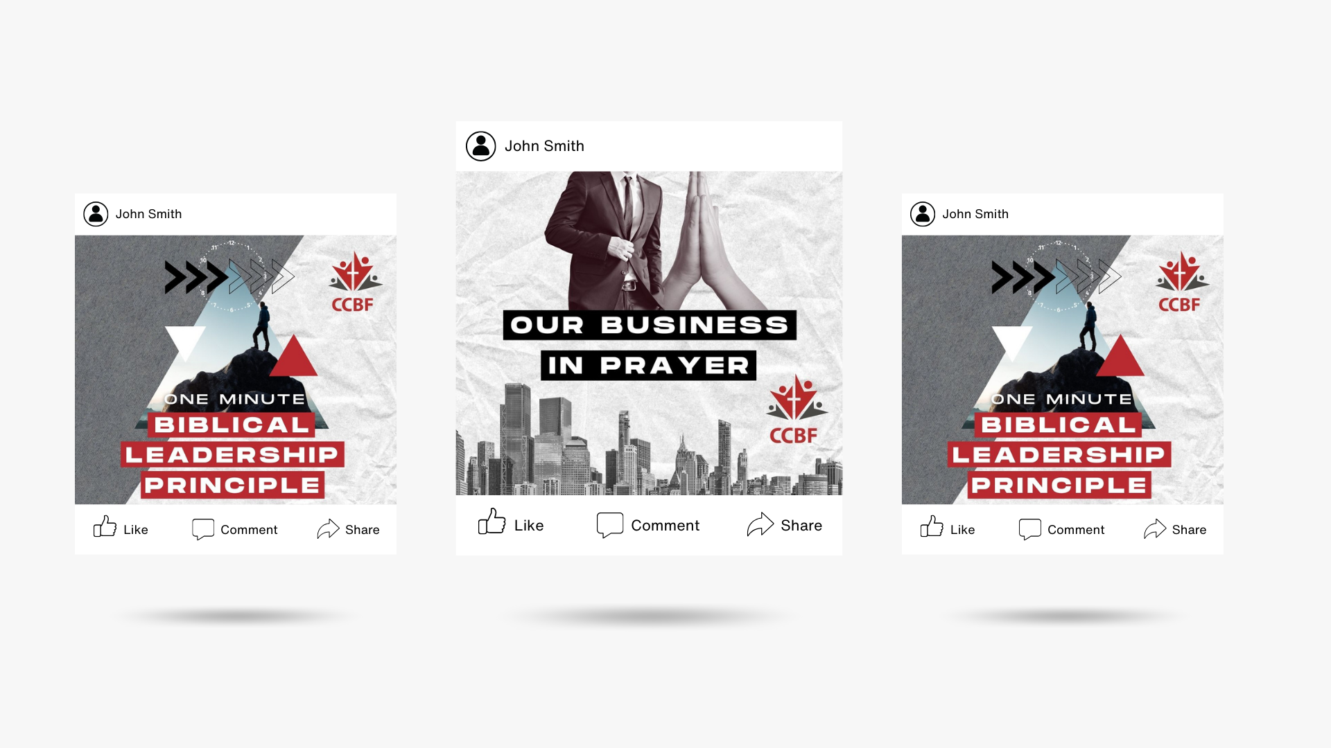 CCBF Biblical Leadership series and Our Business in Prayer posts