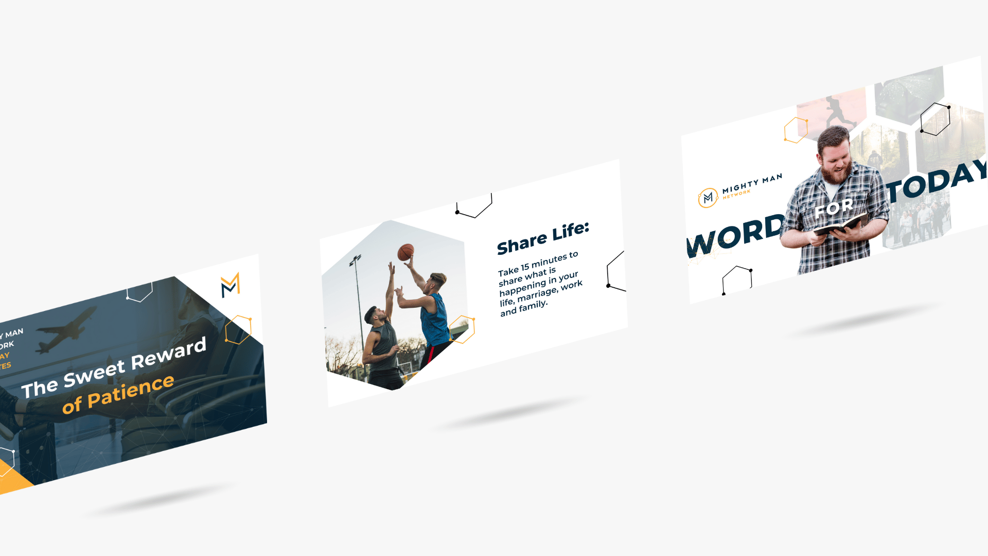 Mighty Man social media content — carrier posts and stories