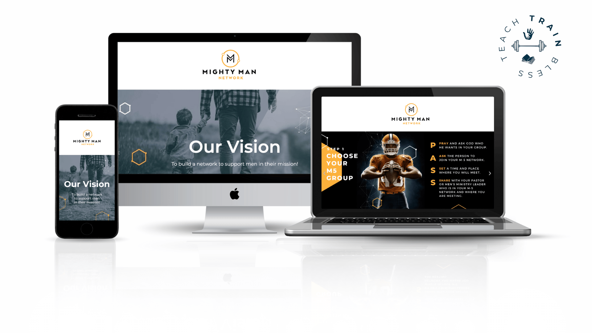 Mighty Man Network brand identity